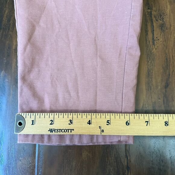 EILEEN FISHER Cotton Hemp Stretch Straight Pants Chino Washed Red - Picture 12 of 12